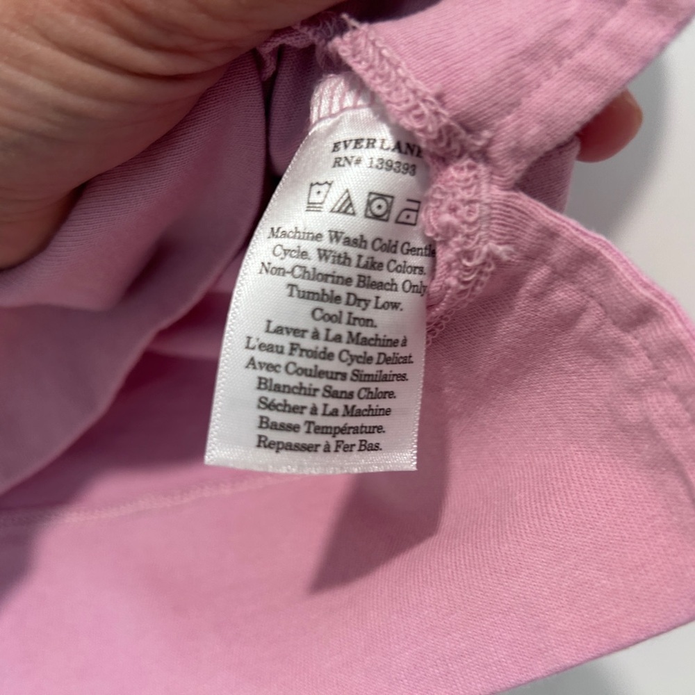 Everlane The Retro Jersey Polo in Pale Mauve Orchid Size Small - Picture 6 of 8